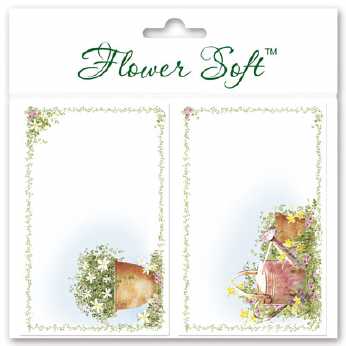 Kartenaufleger, Flower Soft, Blumentopf, Gießkanne