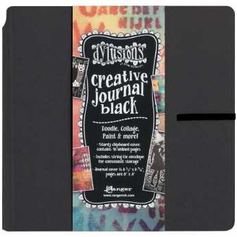 Dylusions Creative Journal black 8 x 8"