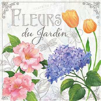 Servietten Fleurs du Jardin