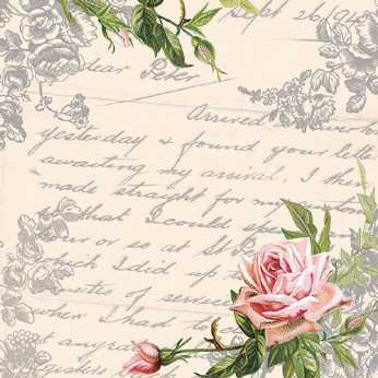 Servietten Liebesbrief