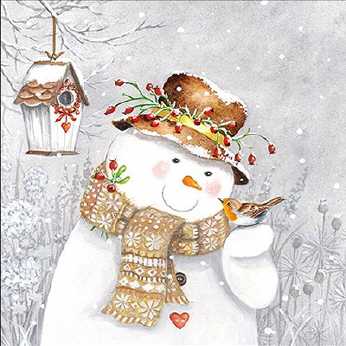 Servietten Snowman