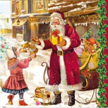 Servietten Winterdorf