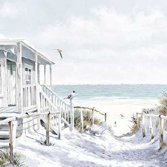 Servietten Beach Cabin