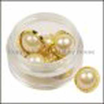 Fancy Buttons Gold Pearl