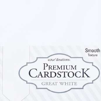 Core'dinations Premium Cardstock Great White