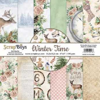 ScrapBoys Papierblock Winter Time 6x6"