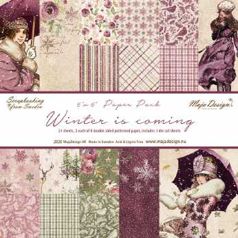 Maja Design Papierblock Winter is coming 6x6"