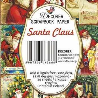 Decorer Mini Paper Pack Santa Claus