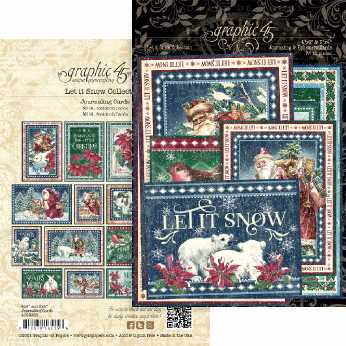 Graphic45 Journaling Cards Let it Snow Collection