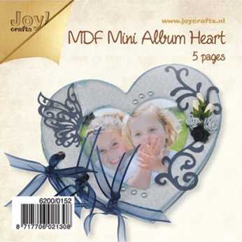 MDF Mini Album Herz