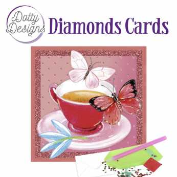 Diamond Cards Tea with butterflies