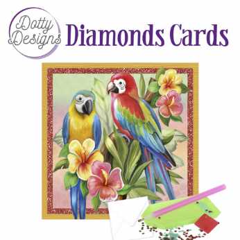 Diamond Cards Parrots