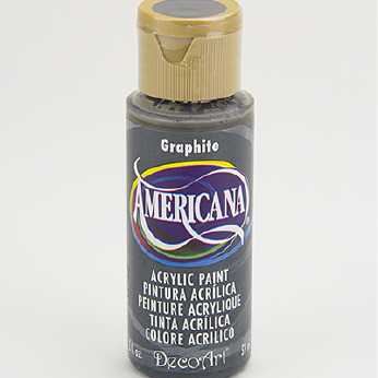 Americana acrylic paint graphite
