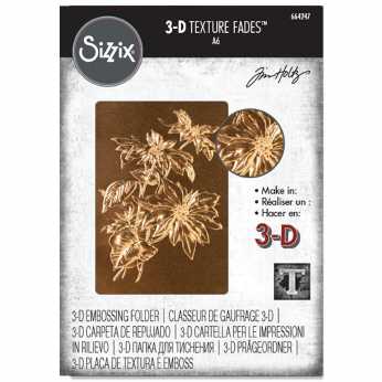 Tim Holtz 3D Embossing Folder Poinsettia