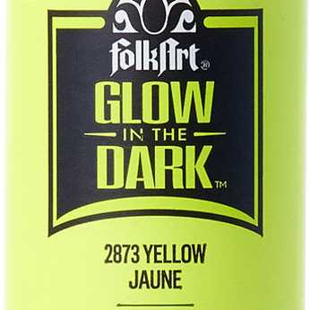 Folkart Glow in the Dark Paint Yellow