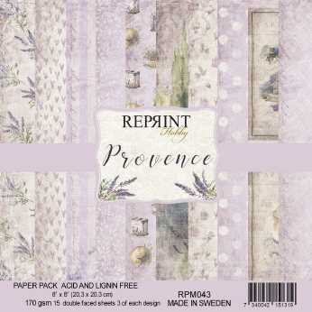 Reprint Paper Pack Provence 8x8"