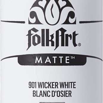 Folkart Acrylic Matte Wicker White