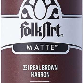 Folkart Acrylic Matte Real Brown