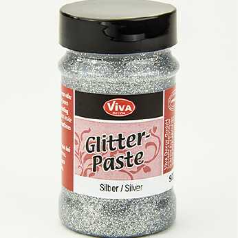 Glitter-Paste silber