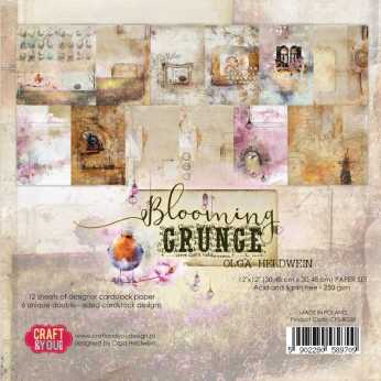 Craft & You Design Paper P. Blooming Grunge 12x12"