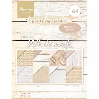 Marianne Design Papierblock Whitewash