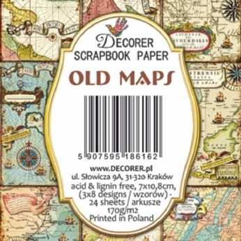 Decorer Mini Paper Pack Old Maps