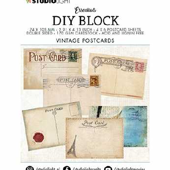 Studiolight DIY Block Vintage Postcards