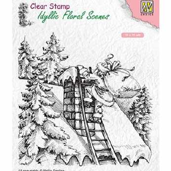 Nellie´s Clearstamp Santa Claus at work