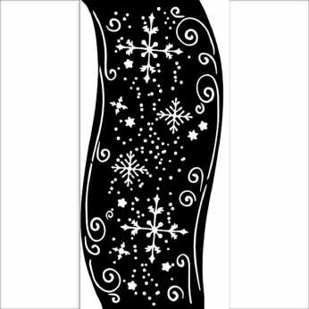 Stamperia Thick Stencil Snowflakes