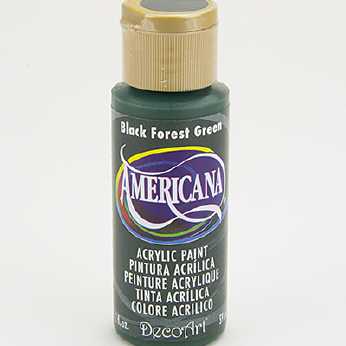 Americana acrylic paint black forest green