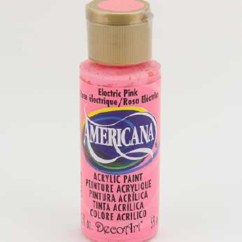 Americana acrylic paint electric pink