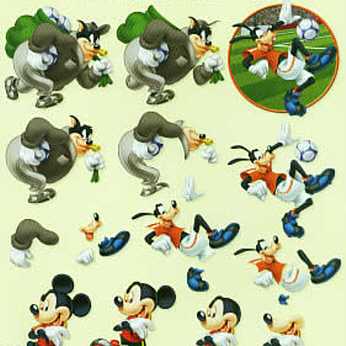3D Schneidbogen Walt Disney Kater Carlo, Goofy, ..