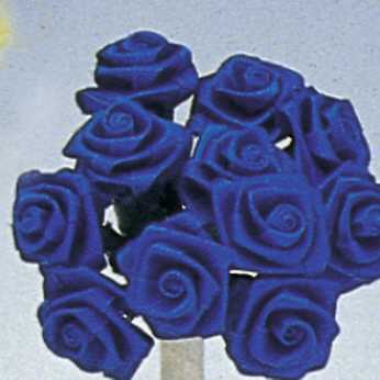 Satinröschen 15 mm royalblau
