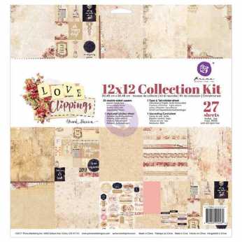 Prima Collection Kit Love Clippings 12x12