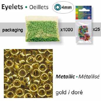 Eyelets (Ösen) metallic brass