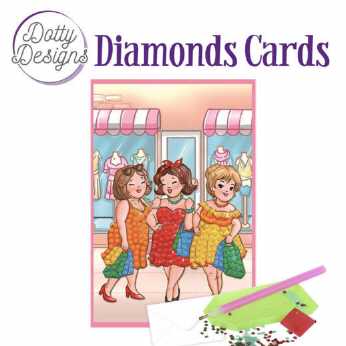 Diamond Cards Bubbly Girls Shopping