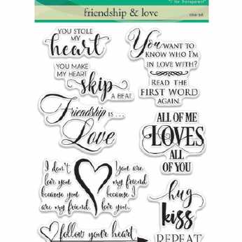 Penny Black Textstempel Friendship & Love