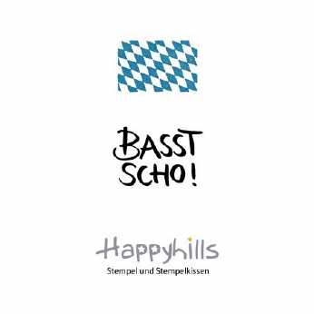 HappyHills Holzstempel BASST SCHO!