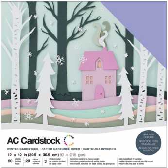 American Crafts Cardstock pack winter