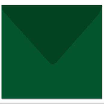 Quadratischer Umschlag dunkelgrün