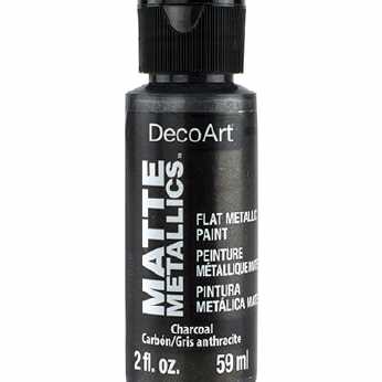 DecoArt Matte Metallics Charcoal