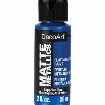 DecoArt Matte Metallics Sapphire Blue