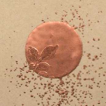 Chunky copper deep impression embossing enamel