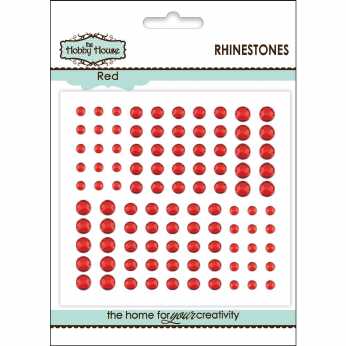 Klebesteine Rhinestones Red