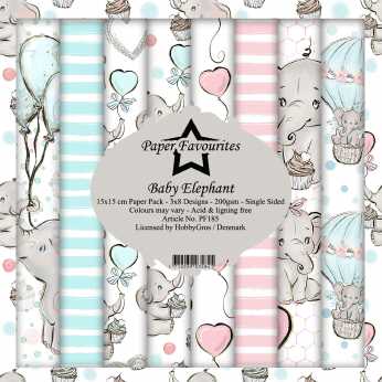 Paper Favourites Paper Pack Baby Elephant 6x6"