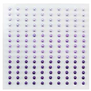 Nellie´s Klebeperlen 3 mm Set lila