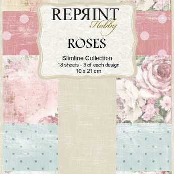 Reprint Slimline Paper Pack Roses