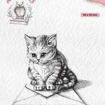 Nellie´s Choice Clearstamp Kitten with envelope