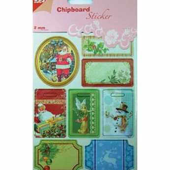 Chipboard Sticker Weihnachten