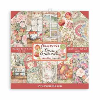 Stamperia Paper Pad Sleeping Beauty 8x8"
